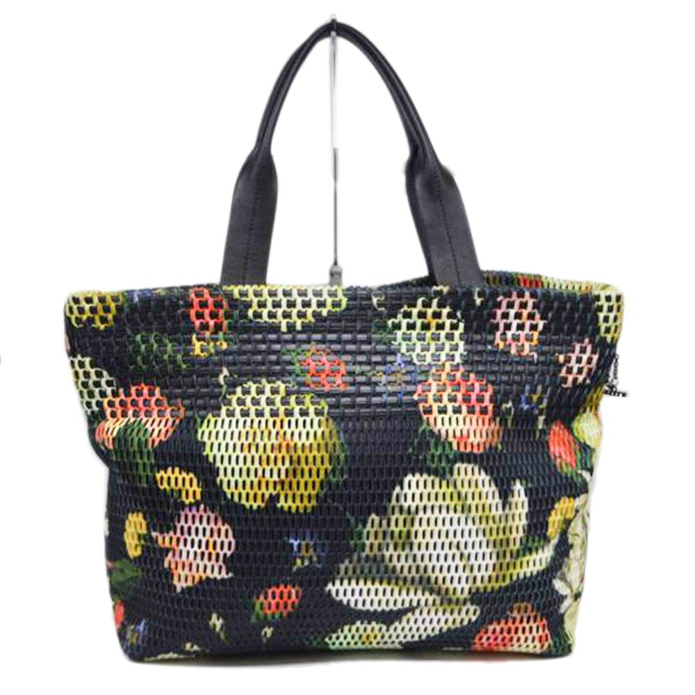 Anteprima Stampa Flower Mesh Leather Tote Bag